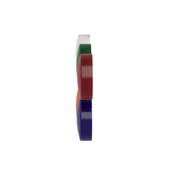 Harmony tête de voyant - Ø22 - rond - cabochon lisse choix de 5 couleurs