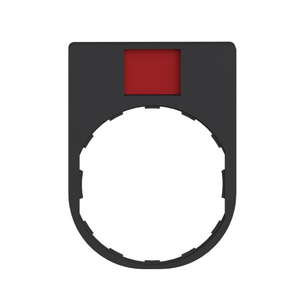 Porte-étiquette Harmony Schneider Electric - ø22 mm - 30 x 40 mm - étiquette "DEFAUT" Blanc/Rouge 8x27
