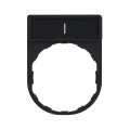 Harmony porte étiquette 30 x 40 mm standard - Ø22 - avec étiquette I