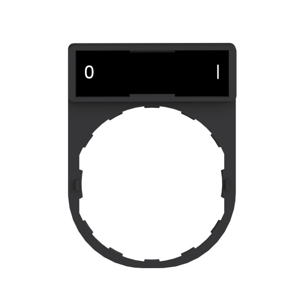 Harmony porte étiquette 30 x 40 mm standard - Ø22 - avec étiquette O-I