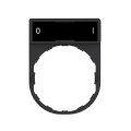 Harmony porte étiquette 30 x 40 mm standard - Ø22 - avec étiquette O-I