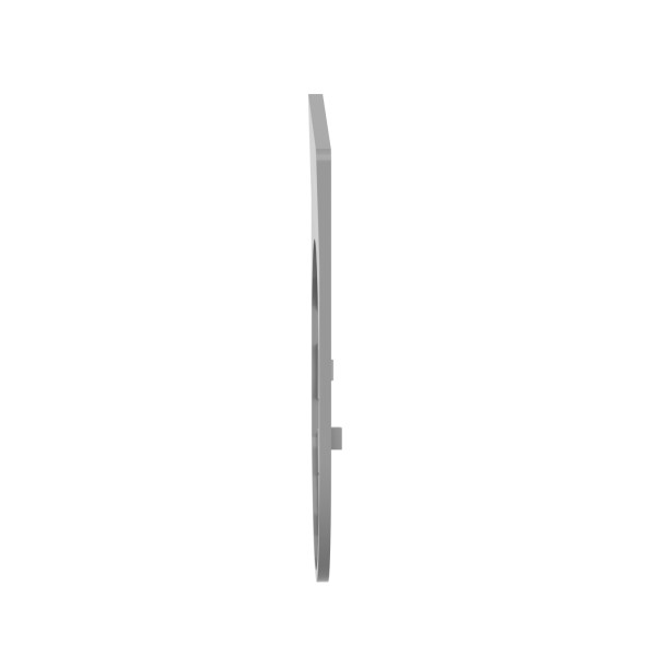 Harmony - étiquette plate - 30x40 - plastique gris - texte auto-main blanc