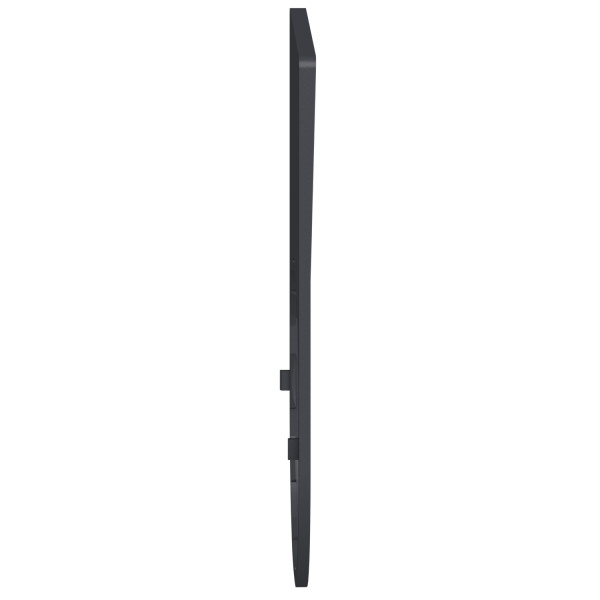 Harmony - étiquette plate - 30x50 - plastique noir - vierge