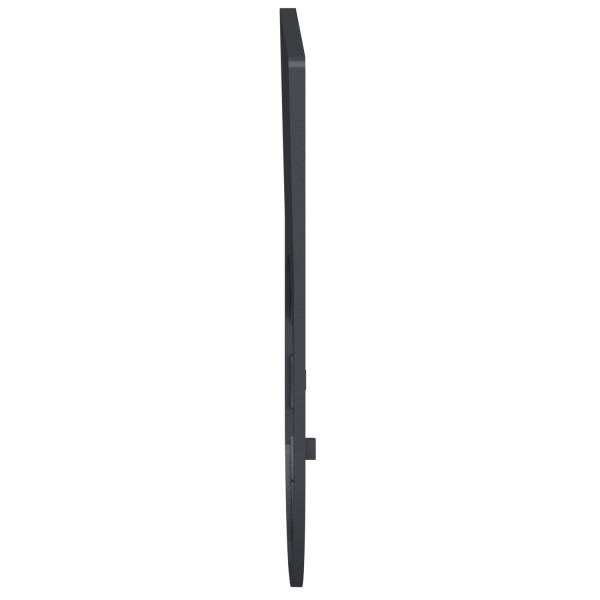 Harmony - étiquette plate - 30x50 - plastique noir - vierge