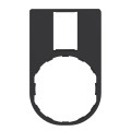 Harmony porte étiquette 30 x 50 mm standard - Ø22 - sans étiquette