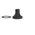 accessoire XVB socle de fixation pour tube plastique moulé noir