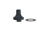 accessoire XVB socle de fixation pour tube plastique moulé noir