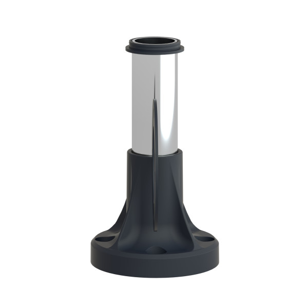 TUBE ALU 100MM PIED PLAST ET JOINT