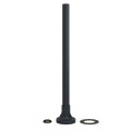 TUBE ALU NOIR 400 MM PIED PLAST ET JOINT