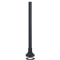 TUBE ALU NOIR 400 MM PIED PLAST ET JOINT