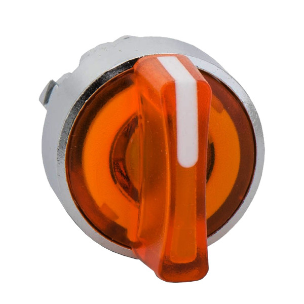 Harmony tête de bouton tournant lumineux - 3 positions Ø22 - orange