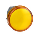 Harmony tête de voyant - Ø22 - rond - cabochon lisse orange