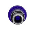 Harmony tête de bouton poussoir lumineux Ø 40 mm - pousser-tirer - Ø22- bleu
