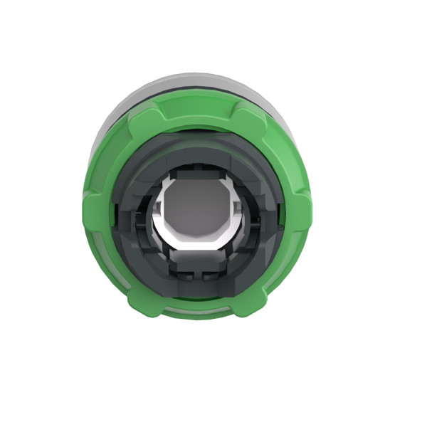 Harmony xb5 - tête de bouton poussoir lumin - Ø22 - col grise - pour étiq - vert