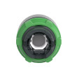 Harmony xb5 - tête de bouton poussoir lumin - Ø22 - col grise - pour étiq - vert