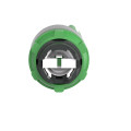 Harmony xb5 - tête de bouton tournant - Ø22 - col grise - 2 pos à rap. - vert