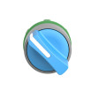 Harmony xb5 - tête de bouton tournant - Ø22 - col grise - 2 pos à rap. - bleu