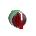 Harmony xb5 - tête bouton tournant lum - Ø22 - col grise - 3 pos rap gc - rouge