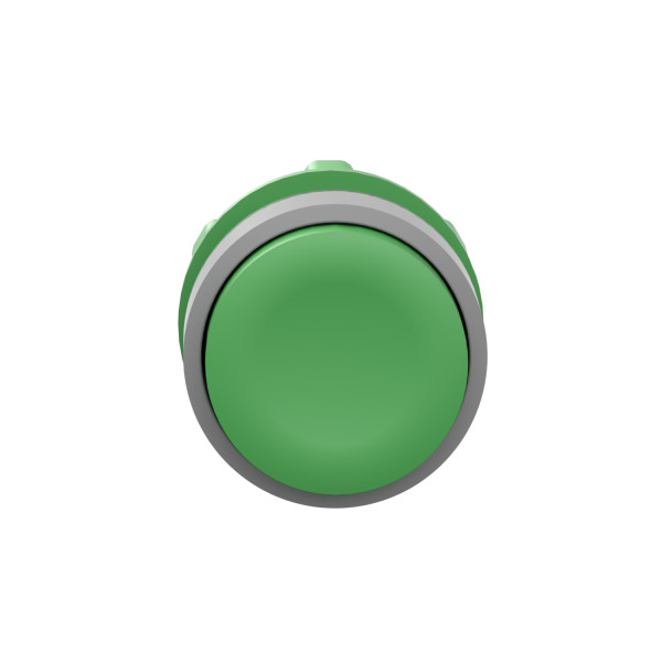 Harmony xb5 - tête bouton poussoir - Ø22 - col grise - dépassant - vert