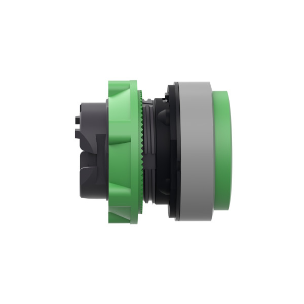 Harmony xb5 - tête bouton poussoir - Ø22 - col grise - dépassant - vert
