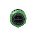 Harmony xb5 - tête bouton poussoir - Ø22 - col grise - dépassant - vert
