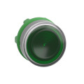 Harmony xb5 - tête bouton poussoir lumineux - Ø22 - col grise - vert