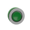 Harmony xb5 - tête bouton pousser-pousser lumin - Ø22 - col flush grise - vert