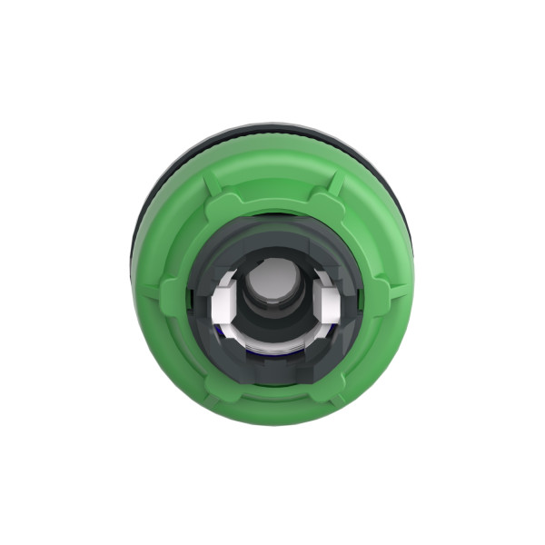 Harmony xb5 - tête bouton tourn lum - Ø22 - col flush grise - 2 pos fix - bleu