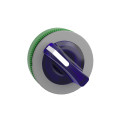 Harmony xb5 - tête bouton tourn lum - Ø22 - col flush grise - 2 pos fix - bleu