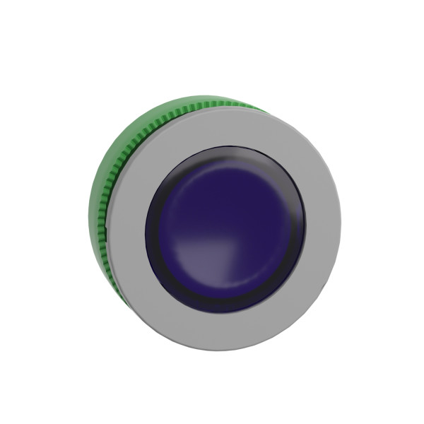 Harmony xb5 - tête voyant del - Ø22 - col flush grise - bleu