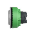 Harmony xb5 - tête bouton poussoir lum - Ø22 - col flush grise - dépass - blanc