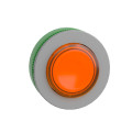 Harmony xb5 - tête bouton poussoir lum - Ø22 - col flush grise - dépass - orange
