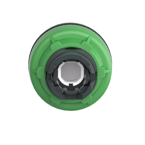 Harmony xb5 - tête bouton poussoir lum - Ø22 - col flush grise - dépass - jaune