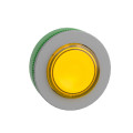 Harmony xb5 - tête bouton poussoir lum - Ø22 - col flush grise - dépass - jaune