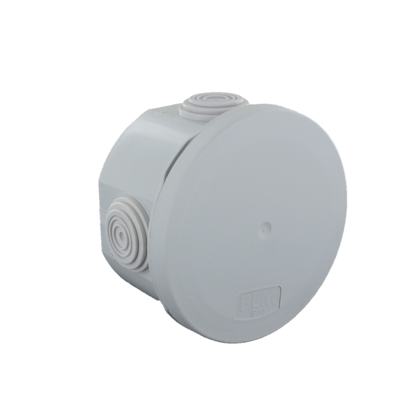 Boîte de Dérivation Ø70x40 BLM Optibox étanche 4 embouts Gris IP55