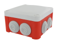 Boîte optibox rouge 960°1/4t. 100x100x55