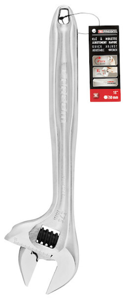 Clé à molette à ajustement rapide, manche métal 15" -  101.15pb