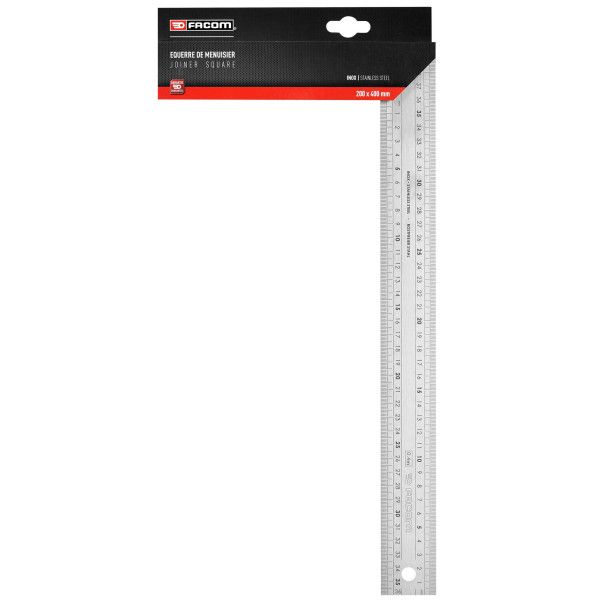 Equerre de menuisier inox 400 mm -  1223.04pb
