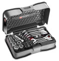 Coffret multi-serrage à cliquet ultra compact métrique