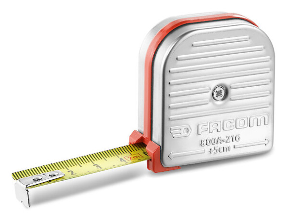 Mètre à ruban boîtier inox 2 mètres -  800a.216pb