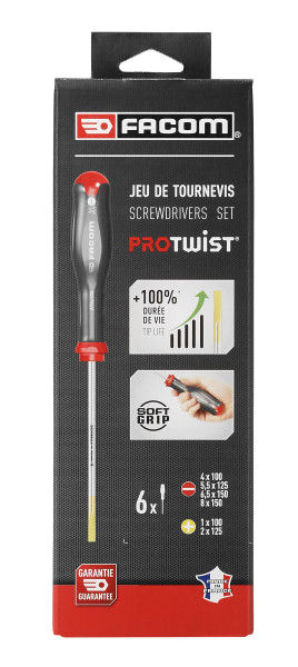Jeu de 6 tournevis protwist®