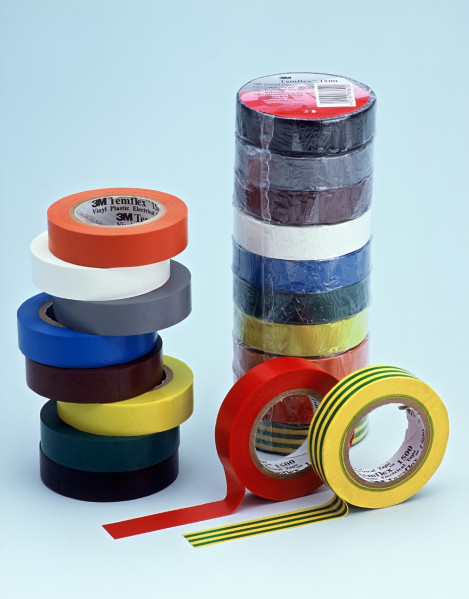 3m temflex 1300 ruban d'isolation électrique 10m x 15mm multicolore