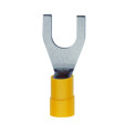 GFU4 - Cosse préisolée fourche jaune (4 à 6 mm²) - Diam. 4 mm