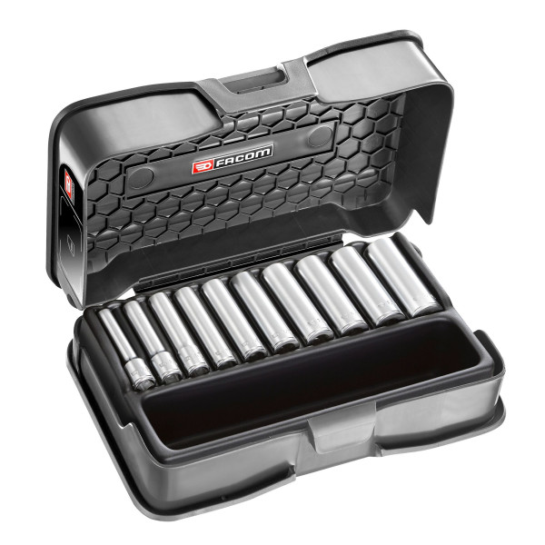 Coffret douille 1/4' longue 6 pans - boîte mbox