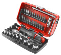 Coffret cliquet étanche + douilles 1/4" 6 pans - boîte nano