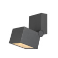 S-cube, plafonnier et applique saillie, 2700/3000k, 15w, phase, 80°, anthracite