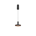 Lalu®, suspension, base led, mix&match, 150 cm, 9,5 w, 3000 k, phase, noir