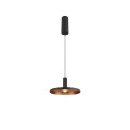 Lalu®, suspension, base led, mix&match, 150 cm, 9,5 w, 3000 k, phase, noir