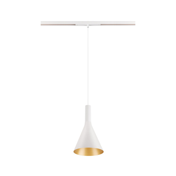 Lalu® cone 15, abat-jour, mix&match, h : 17 cm, blanc/or