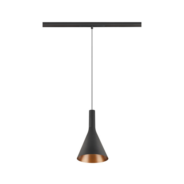 Lalu® cone 15, abat-jour, mix&match, h : 17 cm, noir/bronze antique